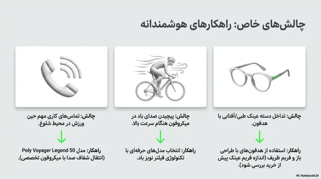 مناسب ترین هندزفری بلوتوثی ورزشی برای عینک